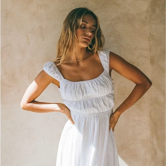 Sabo Skirt Fabi 100% Cotton White Dress, XS - Picture 3 of 10